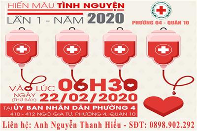 Image: Hiến máu tình nguyện đợt 1 - năm 2020