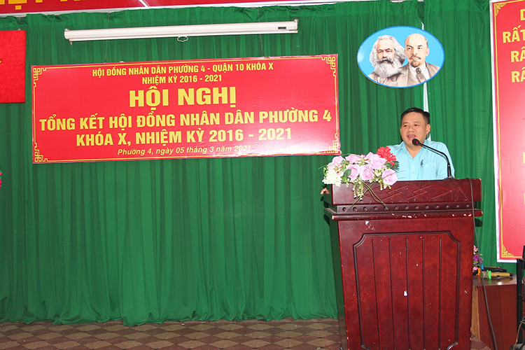 Image: Hội Nghị tổng kết Hội đồng Nhân dân phường 4  khóa X, nhiệm kỳ 2016 -2021