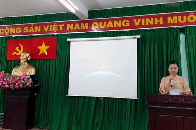 Image: Hội LHPN P4 Phối hợp cùng UBND Phường tuyên truyền cho Hội viên và hộ dân sử dụng tiết kiệm điện